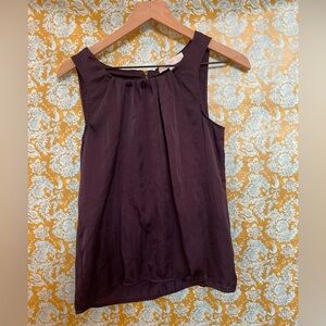 Ann Taylor Loft Dark Purple Tank Top Blouse